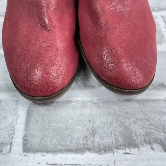 Lucky Brand Red Leather Loafers - Picture 6 of 12